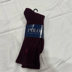Polo by Ralph Lauren wool blend sock 1 pair. Soft and warm. Brand new
